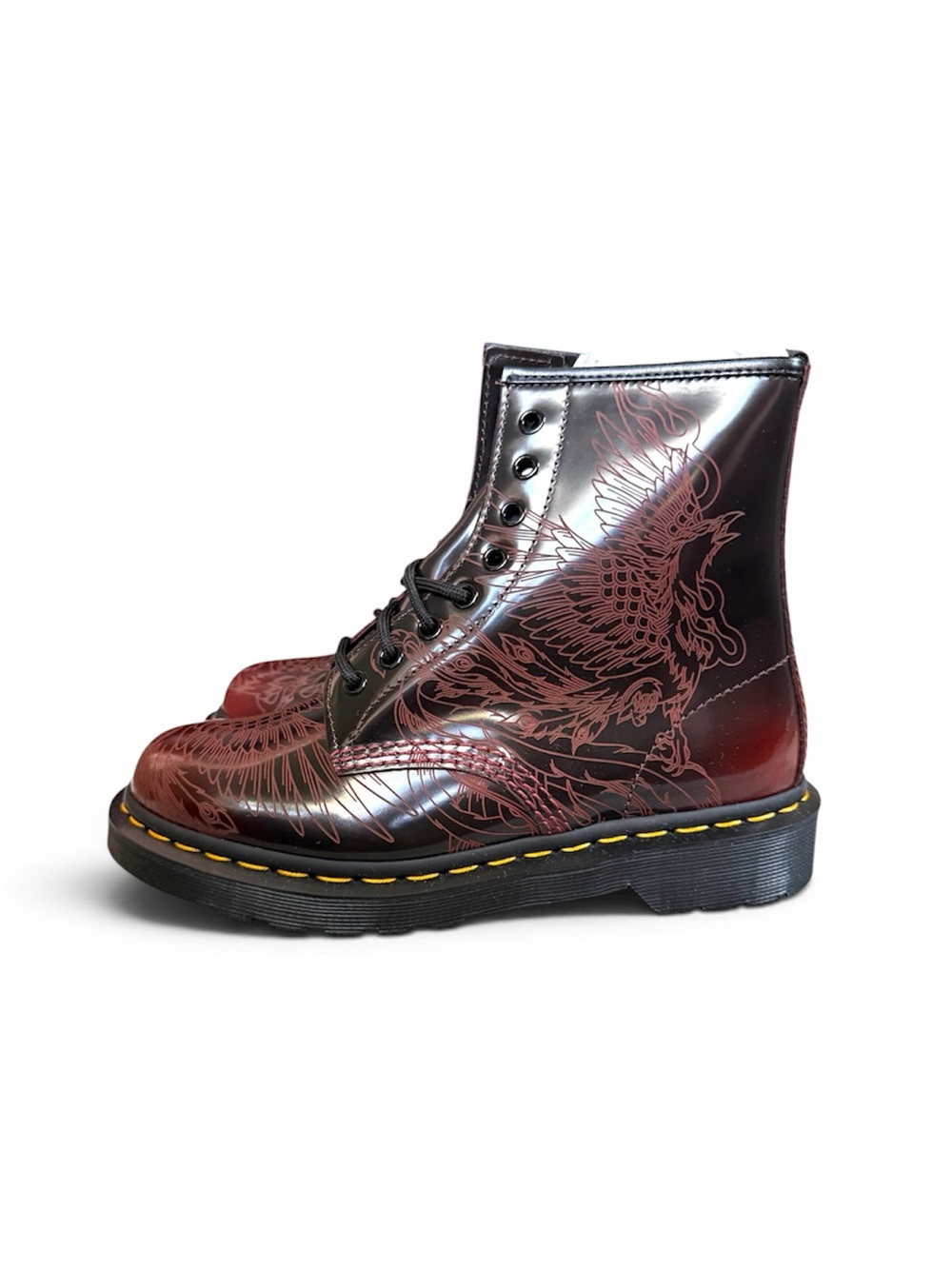 Dr. Martens 1460 Phoenix Cherry Red - Picture 4 of 9